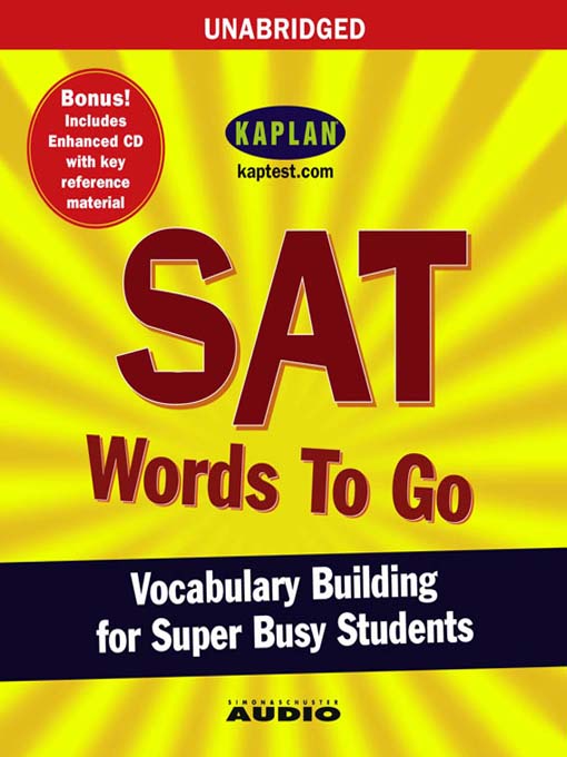 Title details for SAT Words to Go by Kaplan - Available